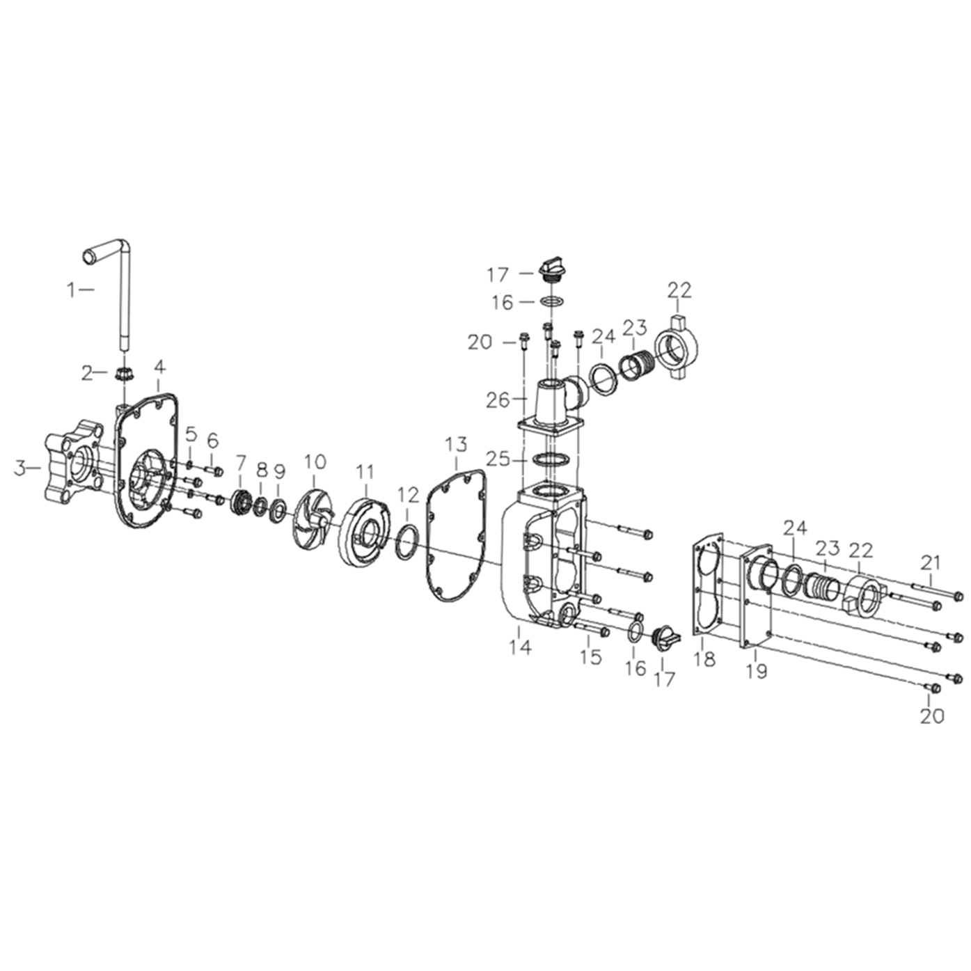 Мотопомпа бензиновая МПЧ-350-40
