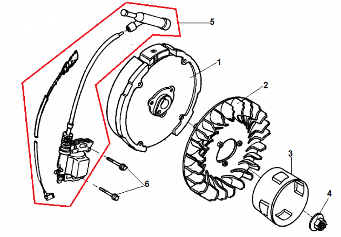 7 МАГНЕТО - МАХОВИК ГЕНЕРАТОР CHAMPION LPG2500