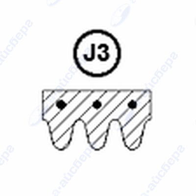 Ремень 1192 J3 (C00063428) Merloni 063428