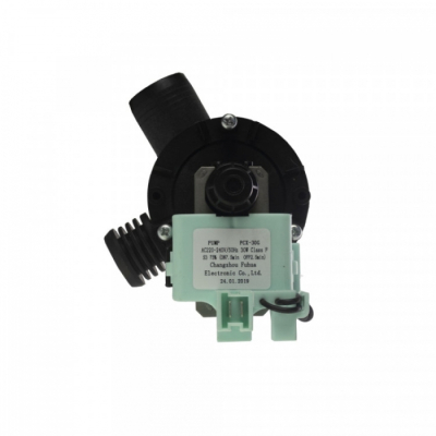 Сливной насос (помпа) 30W для Атлант, с улиткой, клеммы сзади вместе, на винтах, 220V, 908092005516