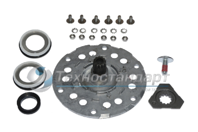 Фланец барабана в сборе со стороны шкива стиральной машины Bosch, Gorenje, Brandt, Siemens