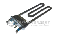 Тэн 1900W, прямой, с отверстием под датчик, L=185 мм, l=18 мм, резинка с "юбкой" широкая, Thermowatt, для Electrolux, Ardo