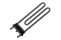 Тэн 2000W, прямой, с отверстием под датчик, L=205 мм, l=15 мм, резинка с "юбкой", ATL, для Bosch Maxx, подходит к